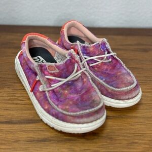 Hey Dude Purple Galaxy Pink Multi shoes Wally Toddler size 11